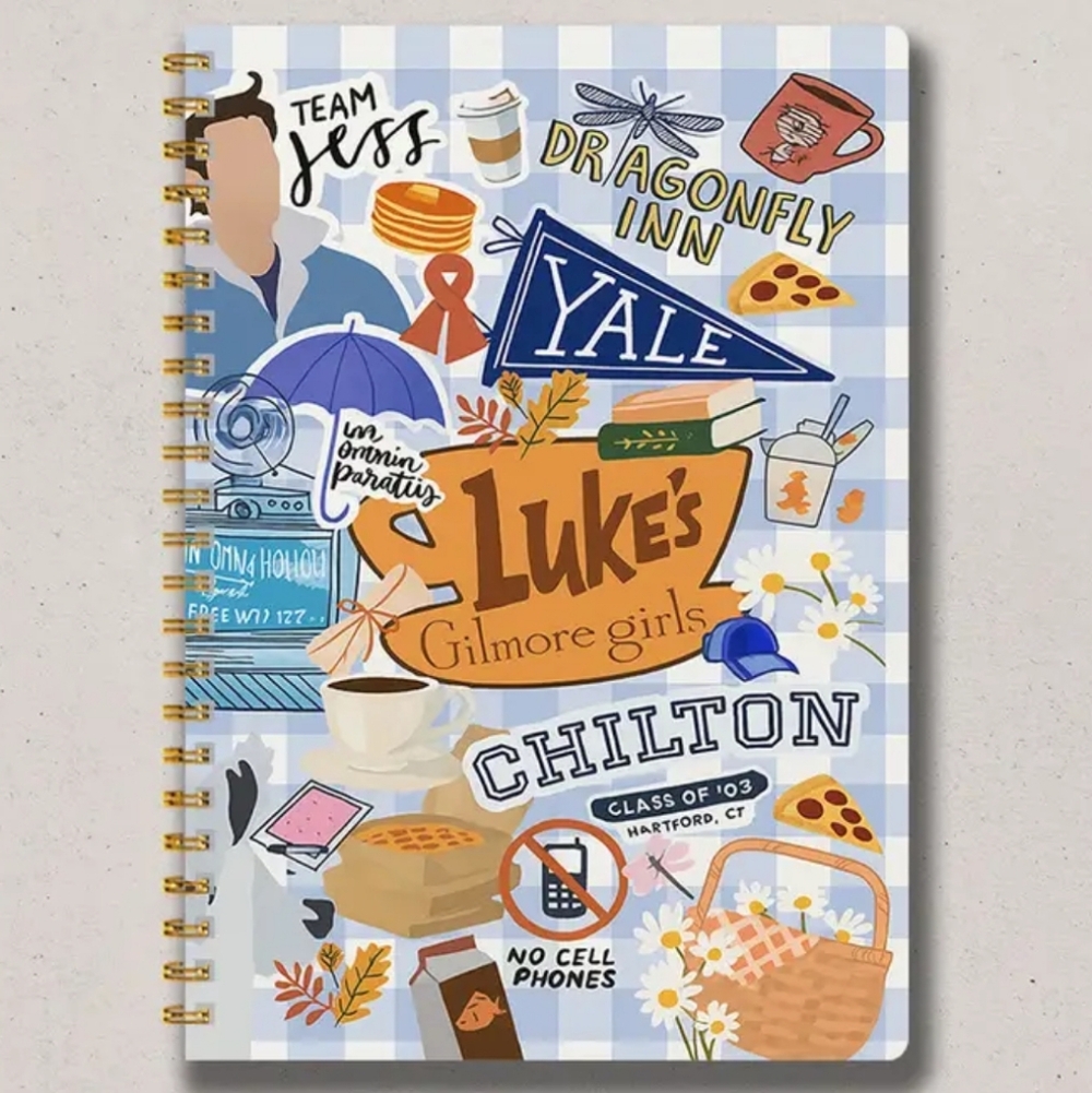 Gilmore Girls Theme Stationary Gift Bundle (Notebook, Tree Ornament, Keychain)🎁 - Picture 3 of 16